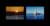 Still image from a film showing a rectangle on left with a sunset over the sea and water below and to right a lighthouse seen from the sea