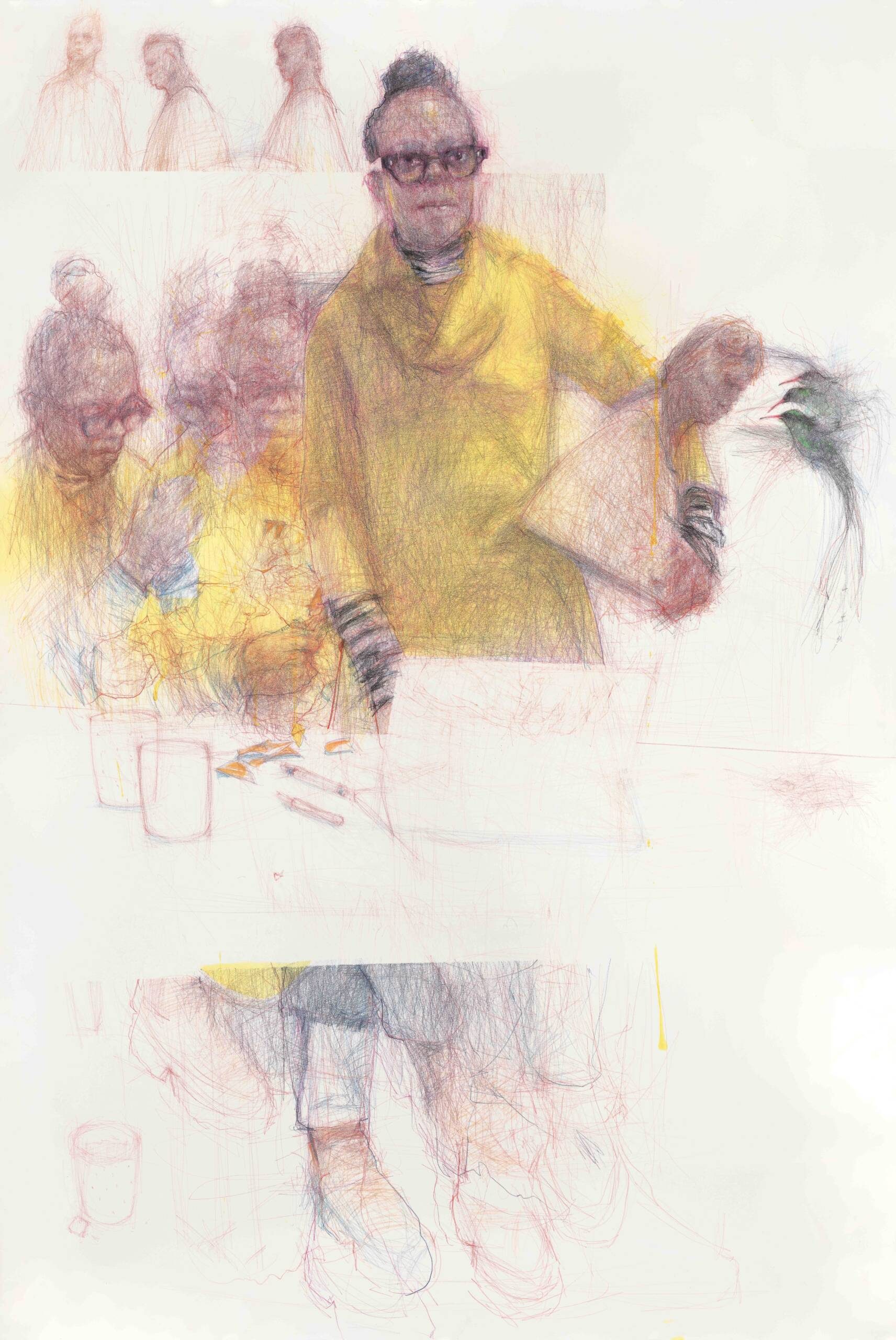 Drawing of Charmaine Watkiss by Curtis Holder