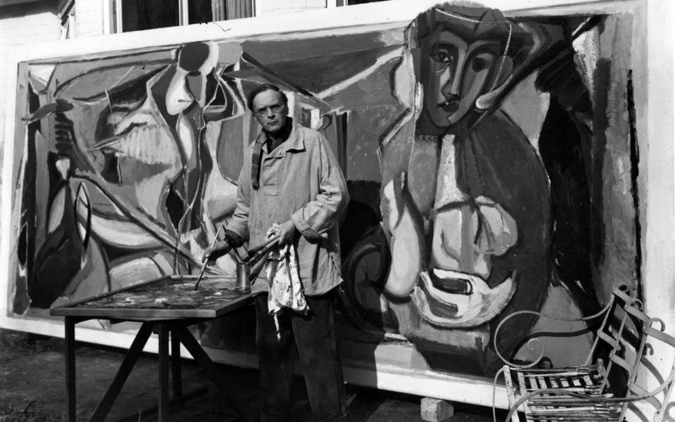 George Garland, Ivon Hitchens Painting