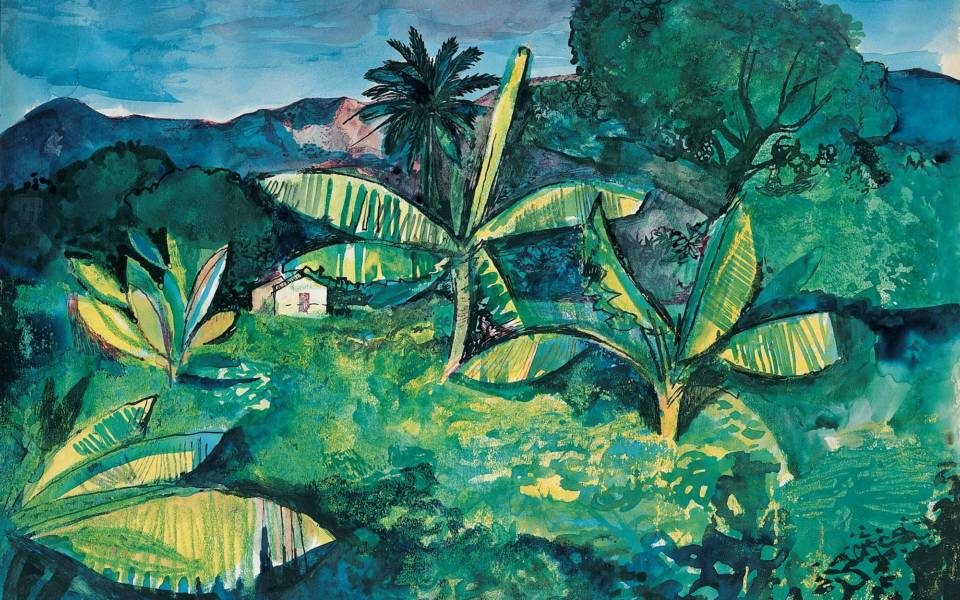 John Minton, Landscape Near Kingston, Jamaica, 1950