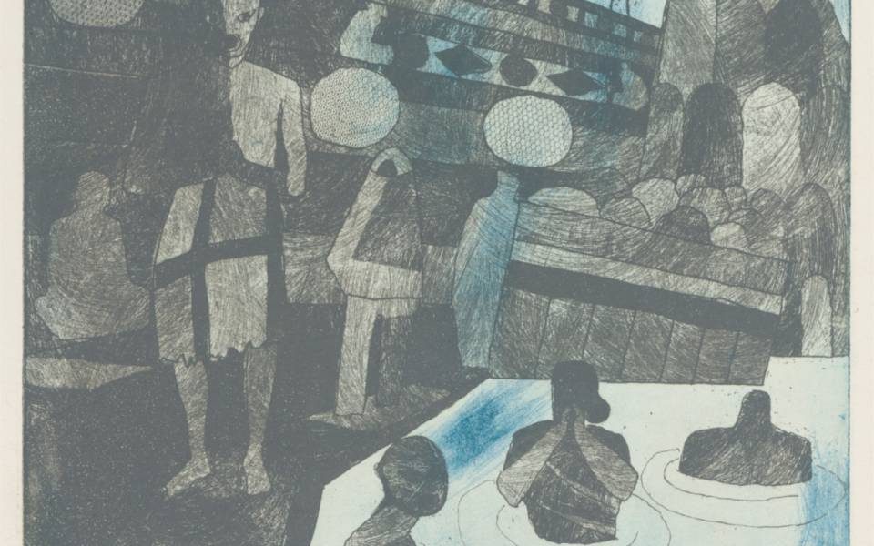 Julian Trevelyan, Holy Ganges (1968)